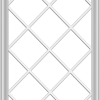 WDMA 32x60 (31.5 x 59.5 inch) White Vinyl UPVC Crank out Casement Window without Grids with Diamond Grills