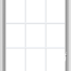 WDMA 32x60 (31.5 x 59.5 inch) White uPVC Vinyl Push out Casement Window without Grids