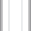 WDMA 32x66 (31.5 x 65.5 inch) Pine Wood Light Grey Aluminum Push out Casement Window with Prairie Grilles