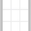 WDMA 32x66 (31.5 x 65.5 inch) White Vinyl UPVC Crank out Casement Window without Grids