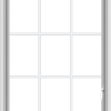 WDMA 32x66 (31.5 x 65.5 inch) White uPVC Vinyl Push out Casement Window without Grids