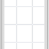 WDMA 32x72 (31.5 x 71.5 inch) White Vinyl UPVC Crank out Casement Window with Colonial Grids Exterior