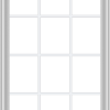 WDMA 32x72 (31.5 x 71.5 inch) White Vinyl UPVC Crank out Casement Window without Grids