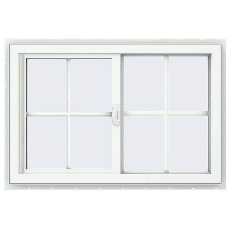 double hung window with grids 3 x 5 on top