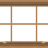 WDMA 36x20 (35.5 x 19.5 inch) Oak Wood Green Aluminum Push out Awning Window with Colonial Grids Interior