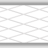 WDMA 36x24 (35.5 x 23.5 inch) White uPVC Vinyl Push out Casement Window without Grids with Diamond Grills