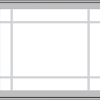 WDMA 36x30 (35.5 x 29.5 inch) Pine Wood Light Grey Aluminum Push out Casement Window with Prairie Grilles
