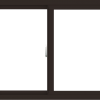 WDMA 36x30 (35.5 x 29.5 inch) Vinyl uPVC Dark Brown Slide Window without Grids Interior