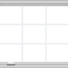 WDMA 36x30 (35.5 x 29.5 inch) White Vinyl UPVC Crank out Casement Window without Grids