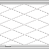 WDMA 36x30 (35.5 x 29.5 inch) White Vinyl UPVC Crank out Casement Window without Grids with Diamond Grills
