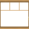 WDMA 36x32 (35.5 x 31.5 inch) Pine Wood Light Grey Aluminum Push out Casement Window with Fractional Grilles
