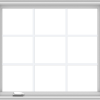 WDMA 36x32 (35.5 x 31.5 inch) White Vinyl UPVC Crank out Casement Window without Grids