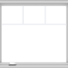 WDMA 36x32 (35.5 x 31.5 inch) White Vinyl UPVC Crank out Casement Window with Fractional Grilles