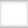 WDMA 36x32 (35.5 x 31.5 inch) White Vinyl UPVC Crank out Casement Window with Prairie Grilles