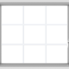 WDMA 36x32 (35.5 x 31.5 inch) White uPVC Vinyl Push out Casement Window without Grids