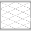 WDMA 36x32 (35.5 x 31.5 inch) White uPVC Vinyl Push out Casement Window without Grids with Diamond Grills