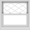 WDMA 36x36 (35.5 x 35.5 inch)  Aluminum Single Double Hung Window with Diamond Grids