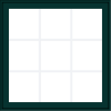 WDMA 36x36 (35.5 x 35.5 inch) Oak Wood Green Aluminum Push out Awning Window with Colonial Grids Exterior
