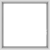 WDMA 36x36 (35.5 x 35.5 inch) White uPVC Vinyl Push out Casement Window with Colonial Grids Interior