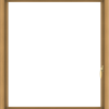 WDMA 36x40 (35.5 x 39.5 inch) Pine Wood Light Grey Aluminum Push out Casement Window with Colonial Grids Interior