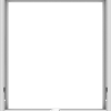 WDMA 36x40 (35.5 x 39.5 inch) White Vinyl uPVC Crank out Awning Window without Grids