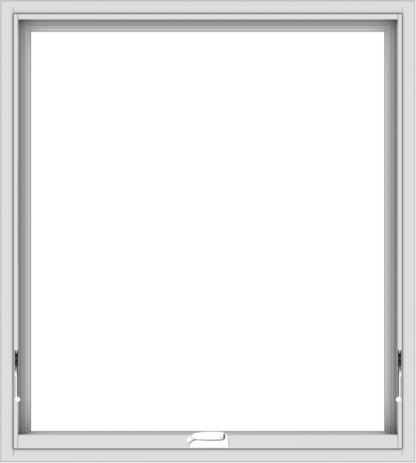 WDMA 36x40 (35.5 x 39.5 inch) White Vinyl uPVC Crank out Awning Window without Grids