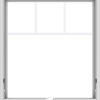 WDMA 36x40 (35.5 x 39.5 inch) White Vinyl uPVC Crank out Awning Window with Fractional Grilles
