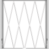 WDMA 36x40 (35.5 x 39.5 inch) White Vinyl uPVC Crank out Awning Window without Grids with Diamond Grills