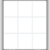 WDMA 36x40 (35.5 x 39.5 inch) White uPVC Vinyl Push out Awning Window with Colonial Grids Interior