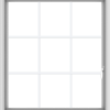 WDMA 36x40 (35.5 x 39.5 inch) White uPVC Vinyl Push out Casement Window without Grids