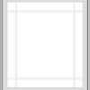 WDMA 36x40 (35.5 x 39.5 inch) White uPVC Vinyl Push out Casement Window with Prairie Grilles