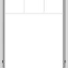 WDMA 36x48 (35.5 x 47.5 inch) White Vinyl uPVC Crank out Awning Window with Fractional Grilles