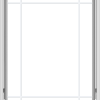 WDMA 36x48 (35.5 x 47.5 inch) White Vinyl uPVC Crank out Awning Window with Prairie Grilles
