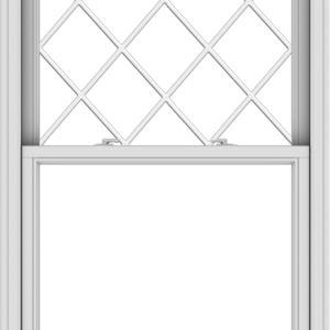 WDMA 36x54 (35.5 x 53.5 inch)  Aluminum Single Double Hung Window with Diamond Grids