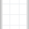 WDMA 36x54 (35.5 x 53.5 inch) White Vinyl UPVC Crank out Casement Window with Colonial Grids Exterior