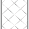 WDMA 36x60 (35.5 x 59.5 inch) White uPVC Vinyl Push out Casement Window without Grids with Diamond Grills
