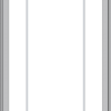 WDMA 36x66 (35.5 x 65.5 inch) Pine Wood Light Grey Aluminum Push out Casement Window with Prairie Grilles