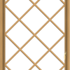 WDMA 36x66 (35.5 x 65.5 inch) Pine Wood Light Grey Aluminum Push out Casement Window without Grids with Diamond Grills