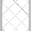 WDMA 36x66 (35.5 x 65.5 inch) White Vinyl UPVC Crank out Casement Window without Grids with Diamond Grills