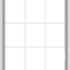 WDMA 36x66 (35.5 x 65.5 inch) White uPVC Vinyl Push out Casement Window without Grids