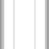 WDMA 36x72 (35.5 x 71.5 inch) Pine Wood Light Grey Aluminum Push out Casement Window with Prairie Grilles
