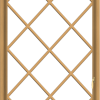 WDMA 36x72 (35.5 x 71.5 inch) Pine Wood Light Grey Aluminum Push out Casement Window without Grids with Diamond Grills