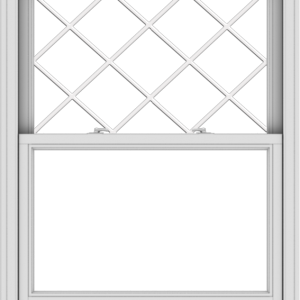 WDMA 38x48 (37.5 x 47.5 inch)  Aluminum Single Double Hung Window with Diamond Grids
