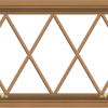 WDMA 40x20 (39.5 x 19.5 inch) Oak Wood Green Aluminum Push out Awning Window without Grids with Diamond Grills