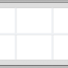 WDMA 40x24 (39.5 x 23.5 inch) White Vinyl uPVC Crank out Awning Window with Colonial Grids Exterior