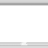WDMA 40x24 (39.5 x 23.5 inch) White Vinyl uPVC Crank out Awning Window without Grids