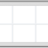 WDMA 40x24 (39.5 x 23.5 inch) White uPVC Vinyl Push out Awning Window with Colonial Grids Exterior