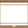 WDMA 40x30 (39.5 x 29.5 inch) Oak Wood Dark Brown Bronze Aluminum Crank out Awning Window with Prairie Grilles