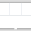 WDMA 40x30 (39.5 x 29.5 inch) White Vinyl uPVC Crank out Awning Window with Fractional Grilles