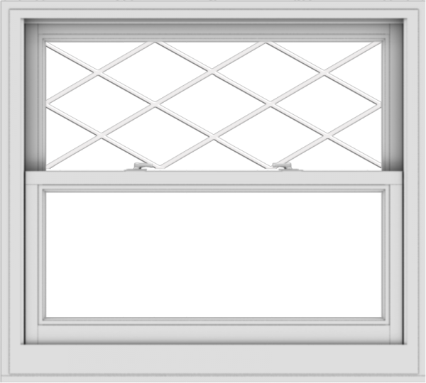 WDMA 40x36 (39.5 x 35.5 inch)  Aluminum Single Double Hung Window with Diamond Grids